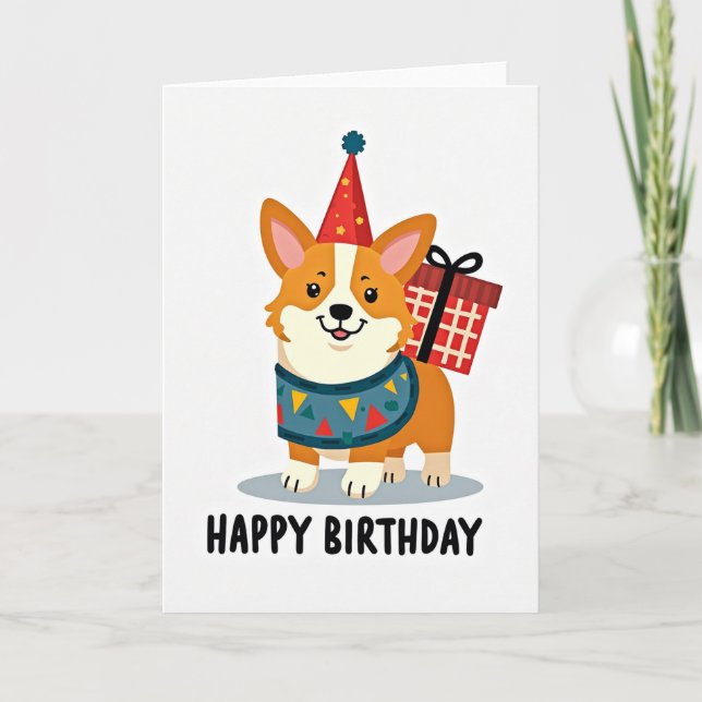 Festive Friend Birthday Card (Front)
