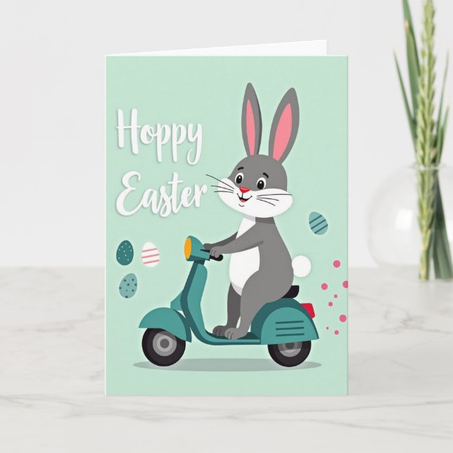 Festive Friend Scooter Ride Card (Front)