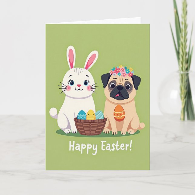 Festive Friends Easter Card (Front)