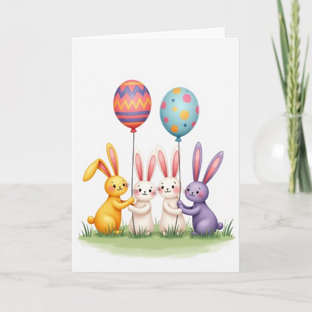 Festive Friends Happy Spring Card (Front)