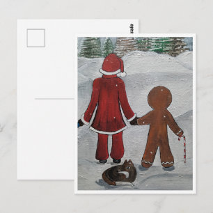 Festive Friends Painting by Alfred Fox Collectible Postcard