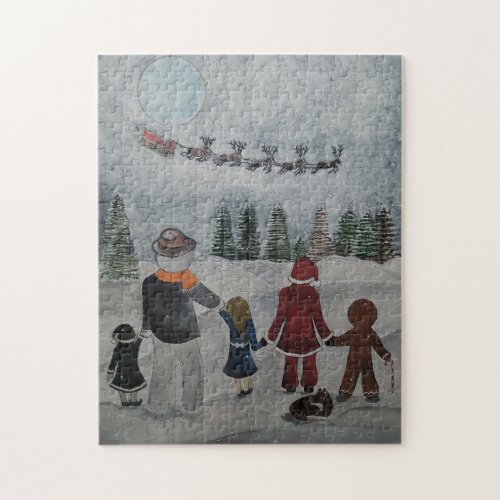 Festive Friends Painting by Alfred Fox Jigsaw Puzzle