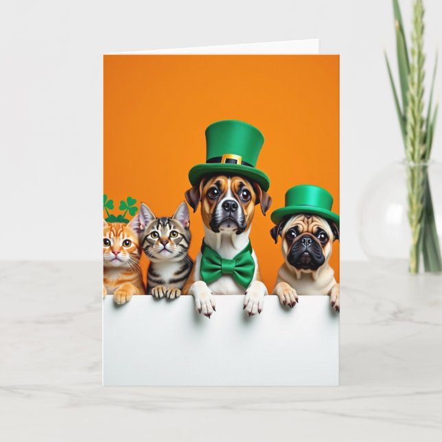 Festive Friends St Patricks Card (Front)