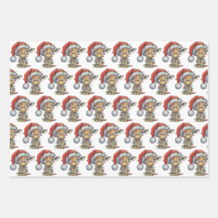 Festive Friends Wrapping Paper Sheets