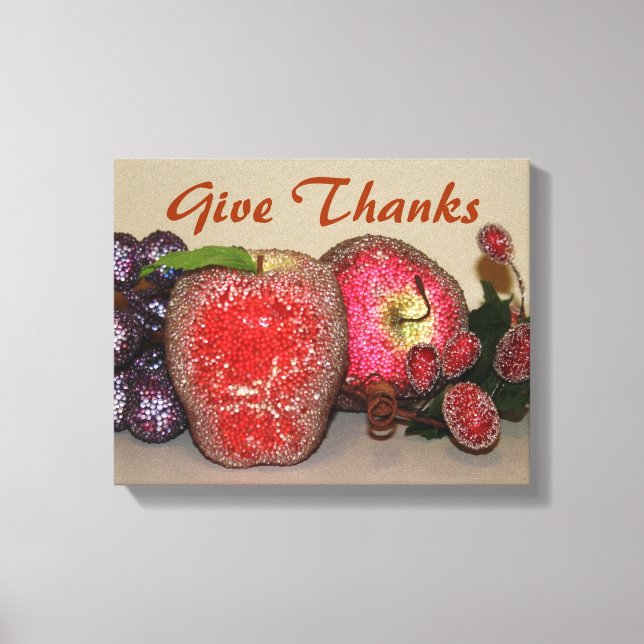 Festive Fruits Wrapped Canvas Print (Front)