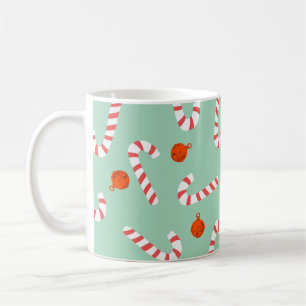 Festive Fun with Candy Canes and Jingle Bells Coffee Mug