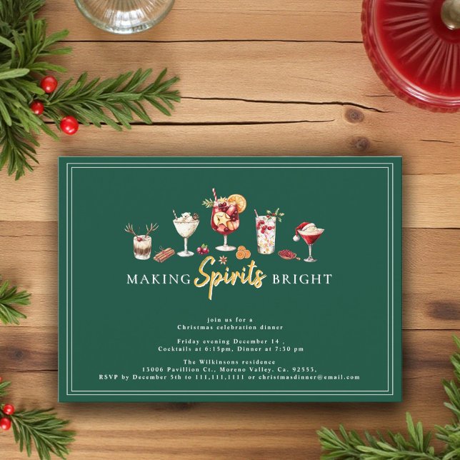  Festive  funHoliday cocktail dinner party  Invitation (Creator Uploaded)