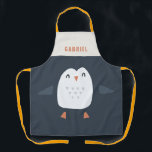 festive funny cute penguin personalized children's apron<br><div class="desc">festive funny cute penguin personalized children's design</div>