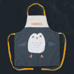 festive funny cute penguin personalized children's apron<br><div class="desc">festive funny cute penguin personalized children's design</div>
