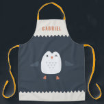 festive funny cute penguin personalized children's apron<br><div class="desc">festive funny cute penguin personalized children's design</div>