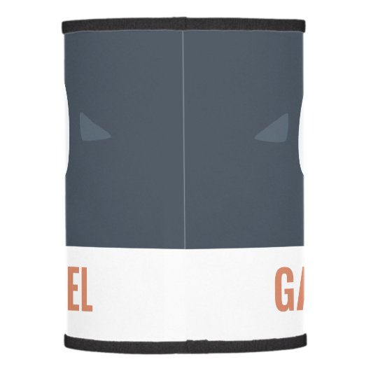 festive funny cute penguin personalized childrens lamp shade (Back)