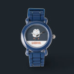 festive funny cute penguin personalized childrens watch<br><div class="desc">festive funny cute penguin personalized children's design</div>