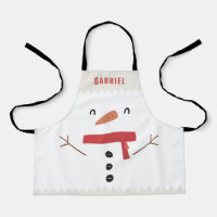 festive funny cute snowman personalized children's