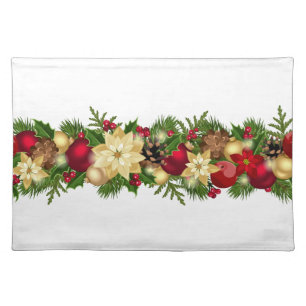 Festive Garland Holiday Placemat