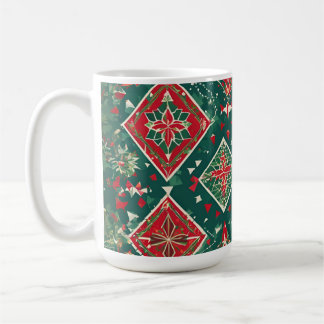 Festive Geometric Christmas Charm Mug