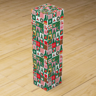 🎄 Festive Gift Collage Christmas Luxury Holiday Wine Box