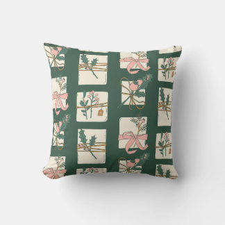 Festive Gift Wrappings Throw Pillow
