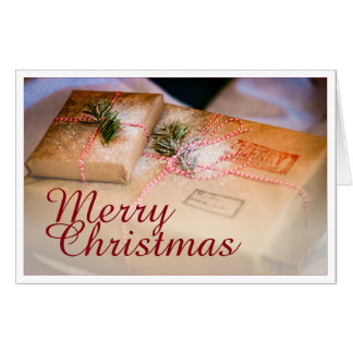 Festive gifts as Christmas motif Card