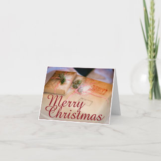 Festive gifts as Christmas motif Card