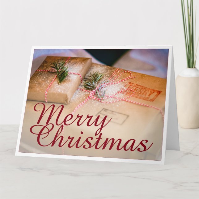 Festive gifts as Christmas motif Card (Front)