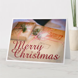 Festive gifts as Christmas motif Card