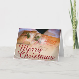 Festive gifts as Christmas motif Card