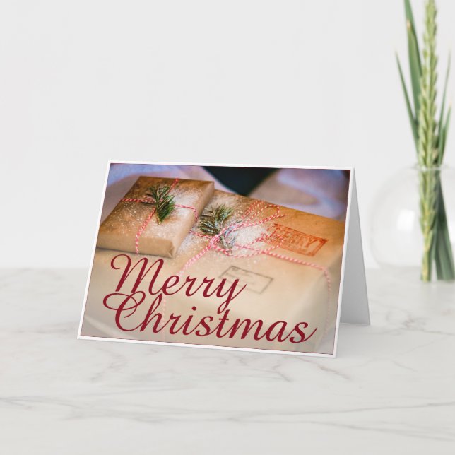 Festive gifts as Christmas motif Card (Front)