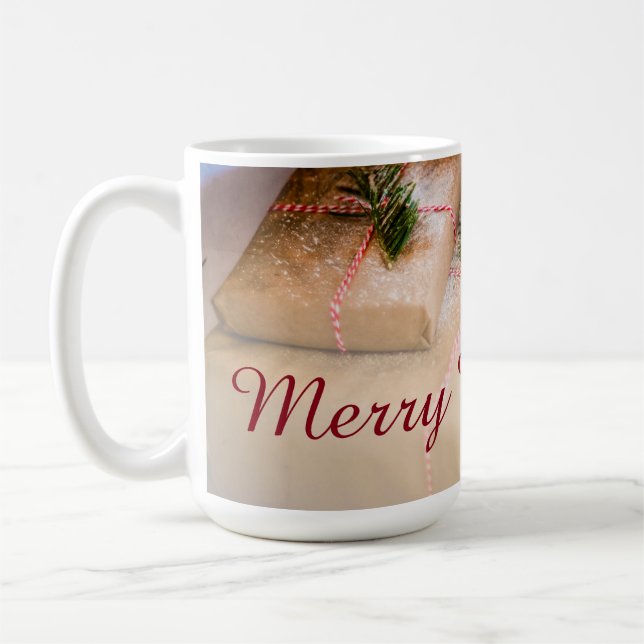 Festive gifts as Christmas motif Coffee Mug (Left)