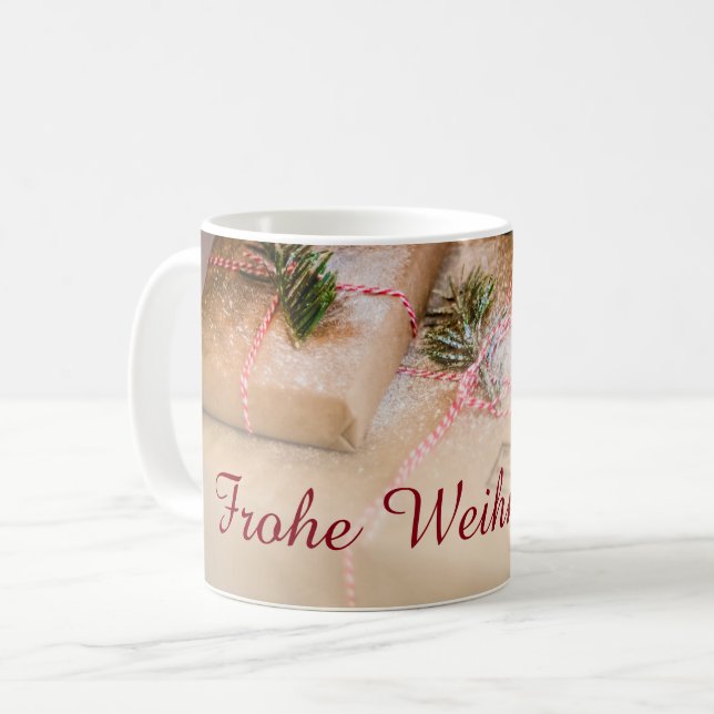 Festive gifts as Christmas motif Coffee Mug (Front Left)