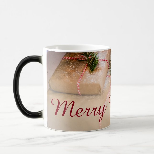 Festive gifts as Christmas motif Color Morph Mug (Left)