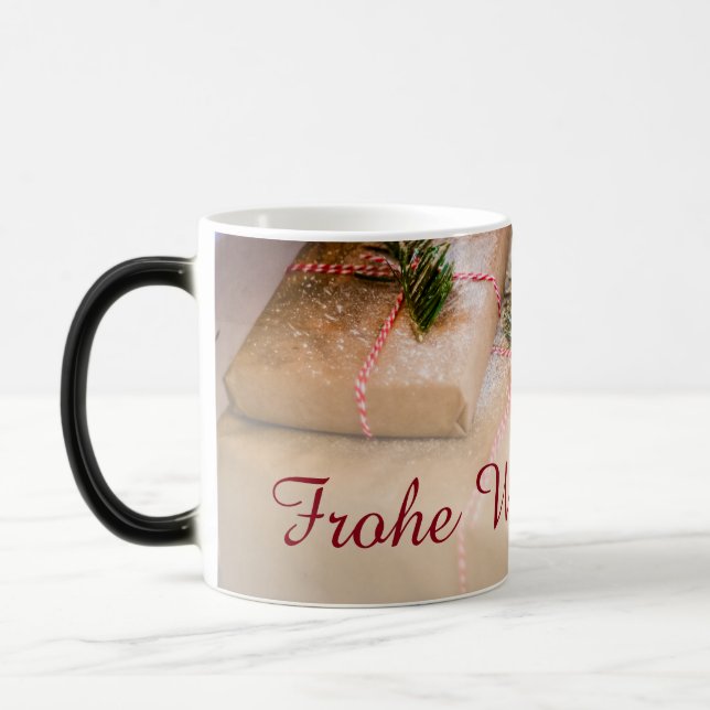 Festive gifts as Christmas motif Color Morph Mug (Left)
