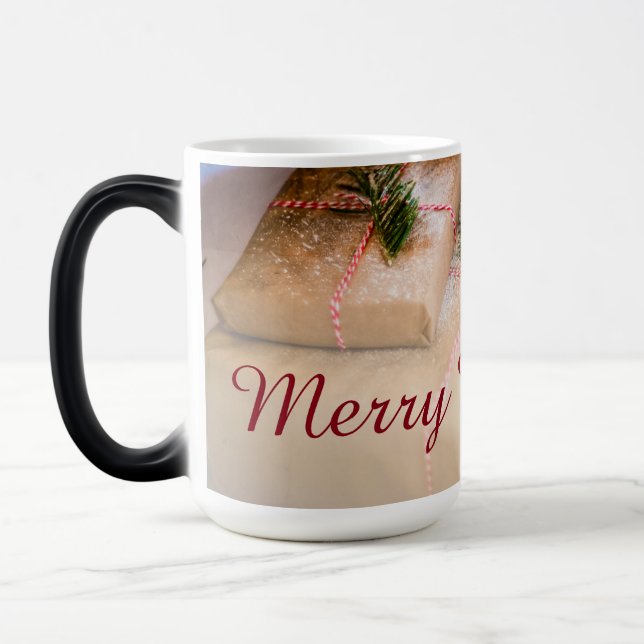 Festive gifts as Christmas motif Color Morph Mug (Left)
