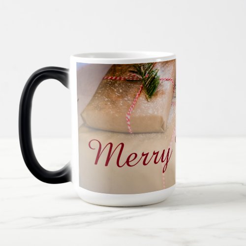 Festive gifts as Christmas motif Magic Mug
