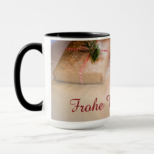 Festive gifts as Christmas motif Mug (Left)