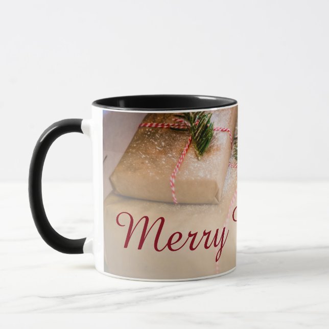 Festive gifts as Christmas motif Mug (Left)