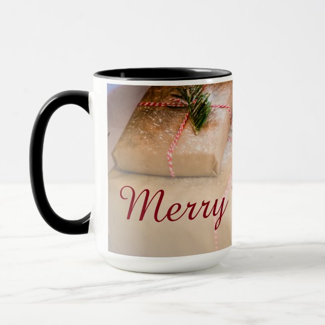 Festive gifts as Christmas motif Mug (Left)