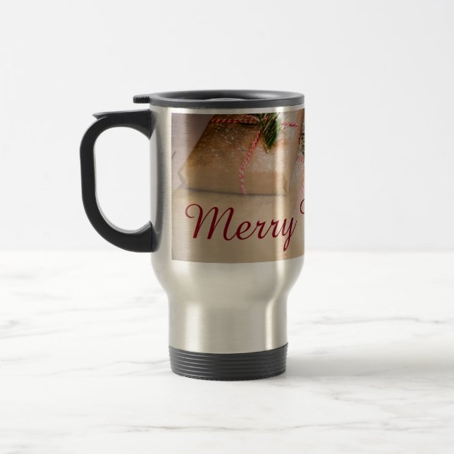 Festive gifts as Christmas motif Travel Mug (Left)