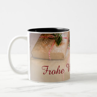 Festive gifts as Christmas motif Two-Tone Coffee Mug