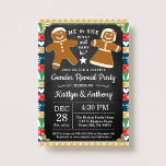 Festive Gingerbread Christmas Gender Reveal Party Invitation<br><div class="desc">Celebrate in style with these trendy holiday gender reveal party invitations. The design is easy to personalize with your own wording and your guests will be thrilled when they receive these fabulous invites.</div>