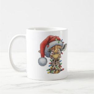 Festive Giraffe Coffee Mug