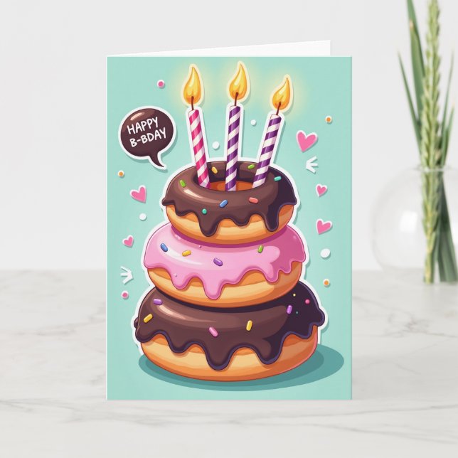 Festive Glaze Birthday Card (Front)
