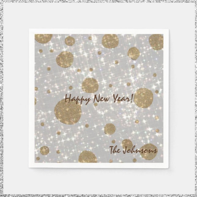 Festive Glitter Silver & Gold Happy New Year Napkins (https://www.zazzle.com/collections/happy_new_year-119238386501833222?rf=238091145531749709)