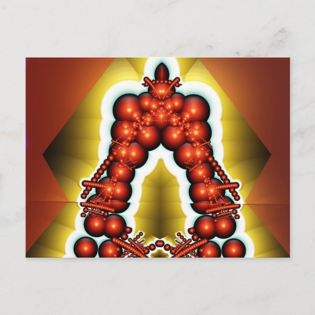 Festive glow bead tower postcard (Front)