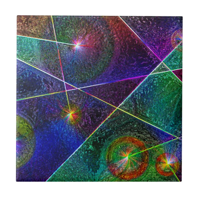 Festive Glow Ceramic Tile (Front)