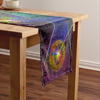 Festive Glow Short Table Runner by DeepFlux at Zazzle
