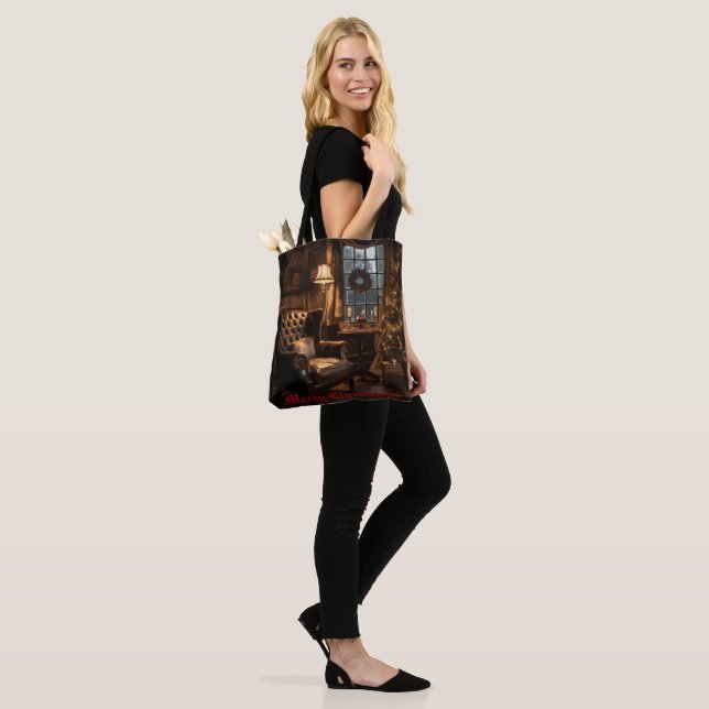 Festive Glow Tote Bag (On Model)