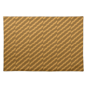 Festive, golden pattern placemat