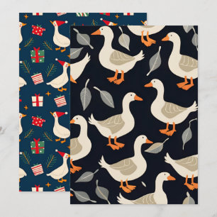 Festive Goose Christmas – Funny Holiday Gag Gift  Card