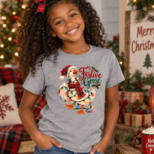 Festive Goose Christmas T-Shirt