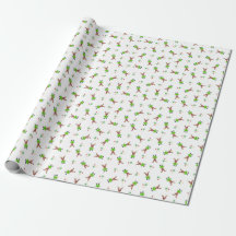 Festive Green And Gold Kasky Christmas Reindeer